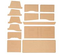 Baxnore Acrylic Wallet Template 13Pcs Universal DIY Hand Made Leather Craft Accessories Professional Quality Durable Transparent Cutting Tool for Leather Crafting Enthusiasts and P