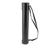 Baxnore Adjustable Art Drawing Tube, Plastic Black Expanding Transit Tube, Expandable Art Tubes with Carry Strap, Adjustable Teletube for Drawing Blueprints Maps