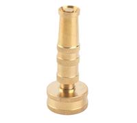 Baxnore Adjustable Brass Hose Nozzle Heavy Duty Solid Brass Garden Hose Sprayer with Twist Control for Watering Plants Lawn Care and Outdoor Cleaning Durable Metal Construction