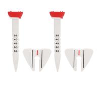Baxnore Adjustable Height Golf Tees 2 Pack Plastic Club Ball Tees with Triple Line Design Reduces Friction Increases Distance for Golf Practice and Training