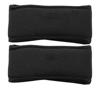 Baxnore Adjustable Weight Wristbands 1kg Pair Fitness Gym Exercise Strength Training Wrist Guards for Men Women Workout Body Building Sports Black Rubber Iron Sand