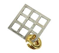 Baxnore Adult Puzzle Lock Intelligent Brain Teaser Game Stress Relief Educational Metal Buckle Challenge for Adults Teens Portable Travel Size Safe Non Alloy Material