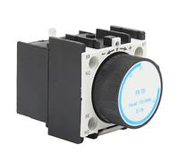 Baxnore Air Delay Contact 1NO 1NC Time ON Relay Auxiliary Block ABS 0.1s~3s Accurate Stable Control for Construction Machinery Agricultural Vehicles