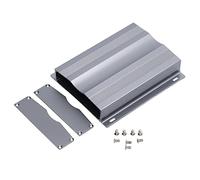 Baxnore Aluminum Alloy Electric Project Junction Box Enclosure Sealed with Heat Dissipation for Circuit Board Power Amplifier Industrial Equipment Housing Matte Grey 29x129x150mm