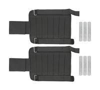 Baxnore Ankle Weight Leg Weight Running Leg Strap Adjustable 1KG Weighted Steel Exercise Legging Training Weight for Fitness Athletic Training Black 1 Pair 15 x 2.5 x 0.6cm