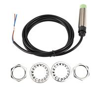 Baxnore Approach Switch Sensor 3 Wire Cylindrical Industrial Proximity Sensor 90 250VAC High Precision Fast Response for Automation Control Brass ABS 8mm Detection (PRL18-8AC)