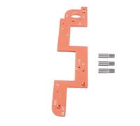 Baxnore ARC Grooving Auxiliary Tool Professional Woodworking Template for Cabinet Door Slot Positioning Anti Slip Design Durable Metal Construction 35cm Length for Closets and Ward (6mm)