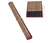 Baxnore Artist Paint Brush Holder, Art Brush Roll up Bamboo Pouch, Pencil Makeup Roll up Storage Pouch, Artist Paint Brush Roll for Curtain Pack Art Supplies