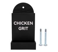 Baxnore Automatic Chicken Grit Feeder Hanging Gravity Corner Trough Dispenser Poultry Coop Accessories Durable Plastic for Hens Chicks Ducks Quail 3D Printed for Chicken House Farm