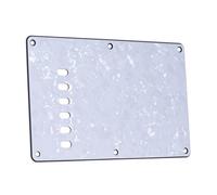 Baxnore Back Plate Tremolo Cavity Cover Vintage Style Guitar Pickguard 4Ply Pearl White 2.2mm Thickness 5.5x3.5 Inch for Electric Guitar (White)