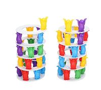 Baxnore Balancing Block Stacking Game Fun Penguin Tower for Family Party Hand Eye Coordination Skill Development Plastic Material 49 Pieces