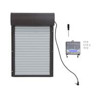 Baxnore Battery Operated Automatic Chicken Coop Door with Timer LED Display Controller Metal Plastic Auto Opener for Chicken Duck Goose Poultry Brown 37x24.7cm