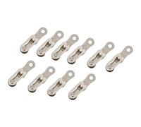 Baxnore Bike Chain Connector Single Speed Chains Connector Quick Release Link Magic Buckle Durable CNC Electroplating Silver 410 Harden for Mountain Bike Road Bicycle 50PCS