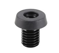 Baxnore Billiard Cue Rubber Bumper Premium Aluminum Plastic Protective Bottom Cover Connector Extension Handle Accessories for Pool Snooker Players Black Silver (for HOW)