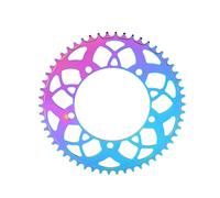 Baxnore BOLANY 130BCD Bike Chainring 54T Positive Negative Tooth CNC Machined Bicycle Chain Wheel High Strength Aluminum Alloy for Road Bikes BMX and Folding Bikes Lightweight Dura (Colorful)