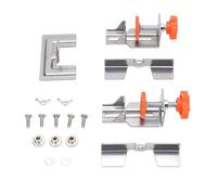 Baxnore Cabinet Door Positioning Tool Professional Heavy Duty Adjustable Cabinet Door Mounting Jig for Kitchen Cabinets Bathroom Vanities Stainless Steel 2 Pack Installation Kit
