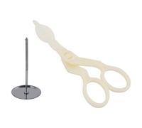 Baxnore Cake Decorating Scissors Plastic Flower Transfer, Sugar Craft Tools with Non-Slip Grip, Fondant Shaping Scissors for Wedding Cakes, Professional Baking Accessories