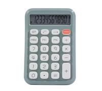 Baxnore Cute Calculator 12 Digit Large LCD Display Big Round Button Gradient Candy Colored Mechanical Keyboard Calculator for Office Home Students (Green)