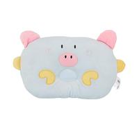 Baxnore Cute Cartoon Pig Animal Shape Pillow Dog Sleeping Pillows Cervical Spine Protection for Pet Bed Rest Cloth Material Pink Yellow Blue 30cm 11.8in (Blue)