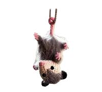 Baxnore Cute Screaming Possum Car Hanging Ornament Funny Opossum Mirror Decor Acrylic Rearview Mirror Accessory Unique Car Interior Decoration Gift for Animal Lovers and Car Enthus (A)