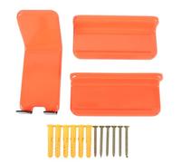 Baxnore Cycle Wall Mount Stand Cycling Pedal Hanger Wall Mount for Garage Home Storage Road Mountain Cycle Anti Scratch Durable ABS Carbon Steel Space Saving 3 Pack (Orange Red)