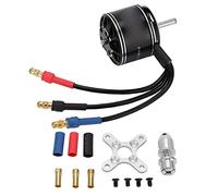 Baxnore D2826EVO 2826 RC 3mm Brushless Motor High Performance Low Noise Large Thrust for UAV Aircraft Multicopter RC Plane Helicopter CNC 6061 T6 Aluminum Housing Black 28x26mm (1100KV)