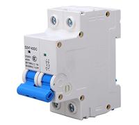 Baxnore DC Miniature Circuit Breaker, Overload Short Circuit Protect, Thermal Resist Housing, DIN Rail Mount for Solar PV Systems Wind Hybrid Grids Renewable Energy Applications (6a) (10A) (16A)