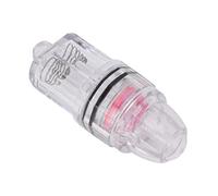 Baxnore Deep Drop Fishing Light LED Underwater Fish Light Transparent Plastic AA Battery Powered for Deep Sea Fishing Freshwater Bass Fishing Ice Fishing Trolling (Red)