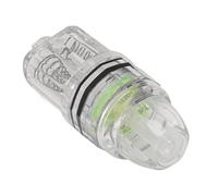 Baxnore Deep Drop Fishing Light LED Underwater Fish Light Transparent Plastic AA Battery Powered for Deep Sea Fishing Freshwater Bass Fishing Ice Fishing Trolling (Green)
