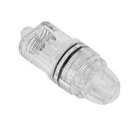 Baxnore Deep Drop Fishing Light LED Underwater Fish Light Transparent Plastic AA Battery Powered for Deep Sea Fishing Freshwater Bass Fishing Ice Fishing Trolling (White)
