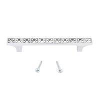 Baxnore Diamond Crystal Cabinet Wardrobe Zinc Alloy Door Handle Knob Pulls Modern Simple Design Smooth Lines Elegant Practical Exquisite Workmanship Strong Durable for Cabinets War (6715 Bright