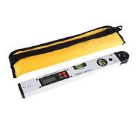 Baxnore Digital Angle Gauge Inclinometer 360 Degree Wide Range Measuring Tool with Backlight LCD Display Absolute Relative Modes Upright Readings for Construction Carpentry Metalwo