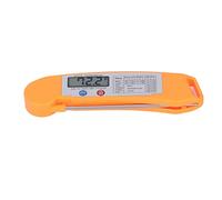 Baxnore Digital Electronic Food Thermometer Foldable Intelligent Straightaway Read Thermometer for Cooking Meat Grilling Kitchen ABS 304 Stainless Steel (Orange)