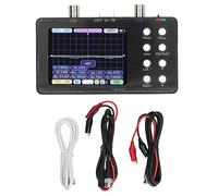 Baxnore Digital Oscilloscope 2 Channel Portable Signal Generator with 50M Sampling Rate 2Mhz Bandwidth 3.2in LCD Display for Electronics Engineers Hobbyists Students