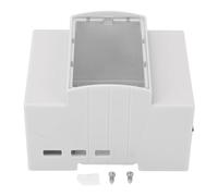 Baxnore DIN Rail Mount Electrical Enclosure ABS Plastic Housing Case with Heat Dissipation for 5B Industrial Home Automation Projects