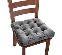 Baxnore Dining Chair Cushion Square Seat Pad Soft Comfortable Supportive for Tatami Chairs Bay Window Seats PP Cotton Polyester Fiber Crystal Velvet Home Office Decor (50 * 50cm)