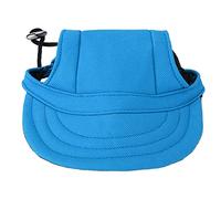 Baxnore Dog Baseball Hat, Sun Protection Adjustable Oxford Canvas Cap with Ear Holes Fixing Strap, Comfortable Pet Sports Hat for Small Dogs Outdoor (S) (M) (L) (XL) (S) (L) (S) (M)