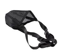 Baxnore Dog Muzzle Soft Mesh Breathable Comfortable Adjustable Straps for Small Medium Large Dogs Poison Bait Protection Pet Mouth Cover Premium PVC Nylon Material Secure Fit (XL)