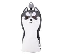 Baxnore Dog Shaped Golf Wood Head Covers Waterproof Sunscreen PU Club Head Covers for Golf Training Protective Durable Realistic Design for Golfers PU Material Multiple Sizes (3 wood club cover)