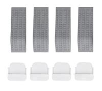 Baxnore Door Stoppers 4 Pack, Non Slip Rubber Door Bottom Wedge Stops, Heavy Duty Tilt Design for Floor Protect, Home Office Safe Accessories