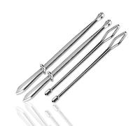Baxnore Drawstring Threader Tweezers Set, Stainless Steel Bodkin Needle Puller, Adjustable Clip Elastic Rope Threader for DIY Sewing & Crafting, Home Use
