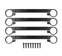 Baxnore Drone Spray Rod Fixed Bar Aluminum Alloy 4pcs Folding Fixing Strip for Plant Protection Drone Spray Box Stabilization Agricultural UAV Accessories Black 15.3 x 1 x 2.3cm