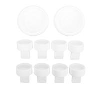 Baxnore Duckbill Valves Membrane Set for S1 S2 Breastfeeding Pump Silicone Duckbill Valve Replacement Kit with 2 Membranes and 8 Valves for Pump Accessories