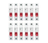 Baxnore DZ47 63Z 1P Miniature Circuit Breaker 12pcs DC250V Solar MCB Air Switch Protection for Photovoltaic Systems and Small Power Generation (32A)