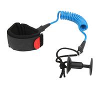 Baxnore Elastic TPU Paddle Board Wrist Strap Surf Leash Adjustable Stainless Steel Hook for Stand Up Paddle Boarding Men Women Diving Material 4 Feet Length (Blue)