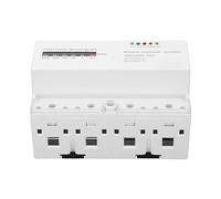 Baxnore Electric Meter Din Rail 3 Phase 4 Wire KWh Energy Electricity Power Consumption Wattmeter 400V 5 100A High Accuracy Level 1.0 for Industrial Commercial Use PC Flame Retarda