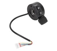 Baxnore Electric Thumb Throttle Speed Controller Right Side Finger Accelerator for E Bike Scooter Motorcycle Replacement ABS Plastic 12V to 72V Universal Voltage Quick Response