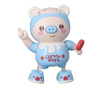 Baxnore Electronic Dancing Cool Light Music Walking Animal Interactive for Birthday Gift Party Playroom (Blue)