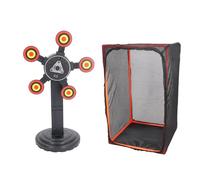 Baxnore Electronic Scoring Target Auto Reset Sound Effect 360 Degree Rotating Moving Target for Competition Training Practice Game with Scoring Screen and Adjustable Stand