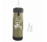 Baxnore Empty Training Boxing Hook Kick Sandbag Heavy Duty Oxford Cloth Punching Bag for Martial Arts Karate MMA Home Gym Workout Red Green 0.6m 0.8m 1m 1.2m Height Options (60CM)